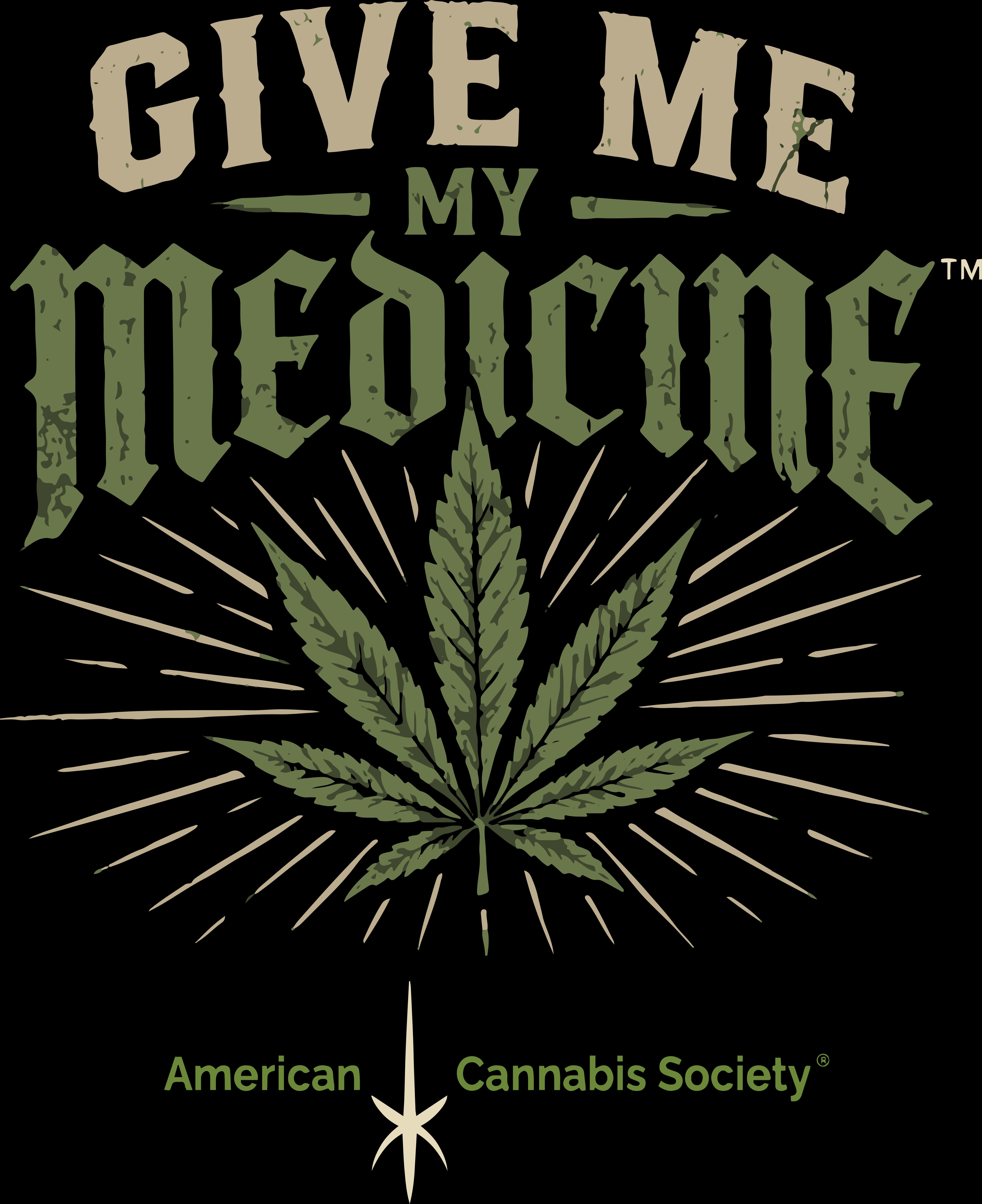 American Cannabis Society Give Me My Medicine cannabis apparel brand on THCFACTOR